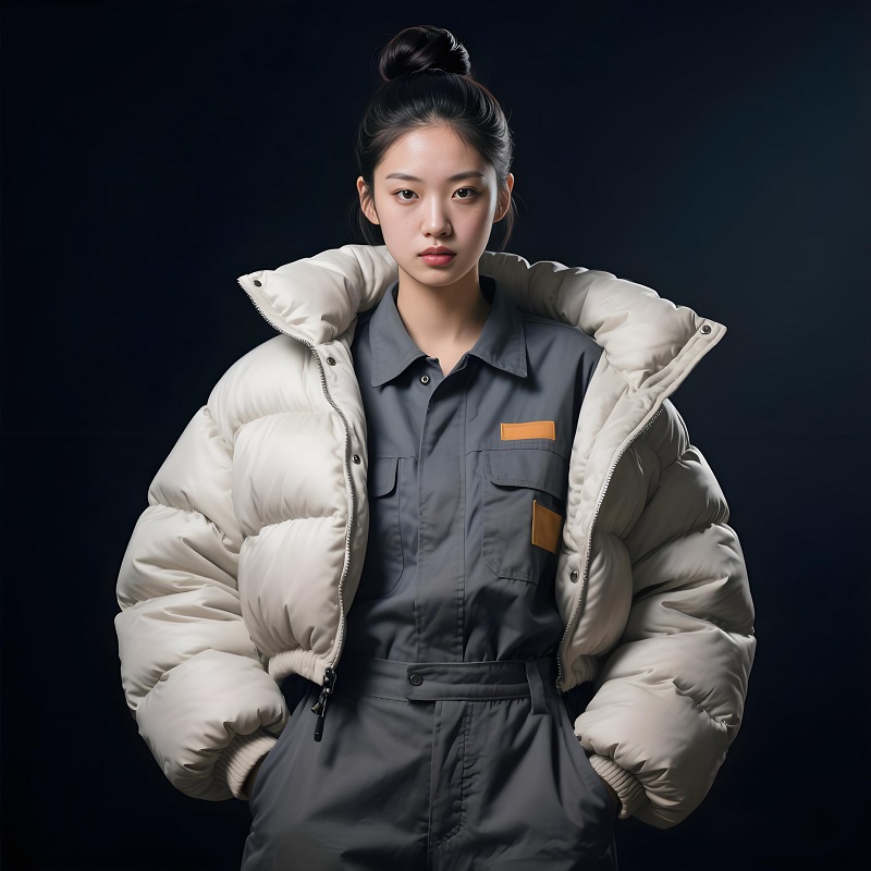 泡芙羽絨服工服定制面包服